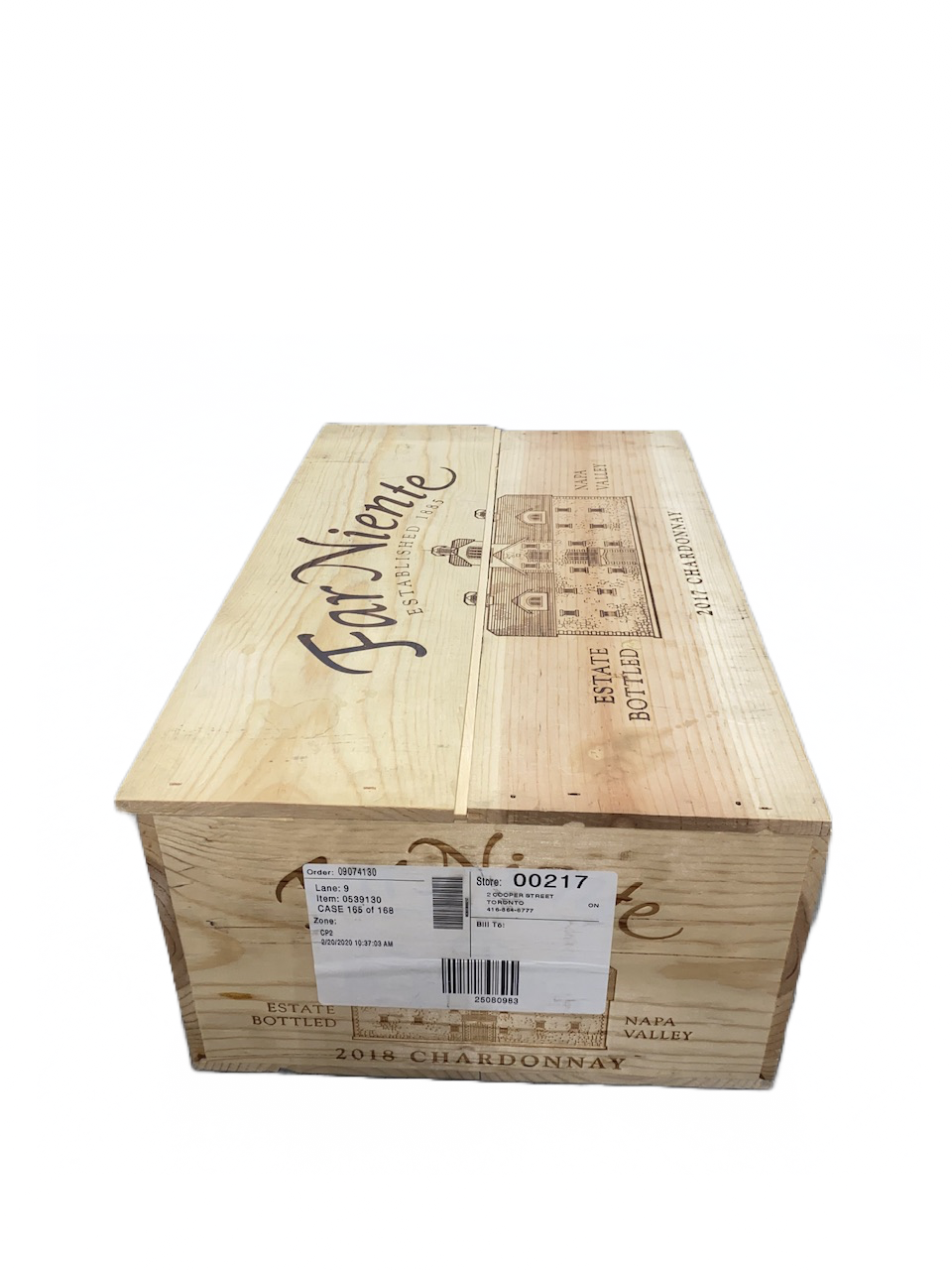 539130B Far Niente Napa Valley Chardonnay Box